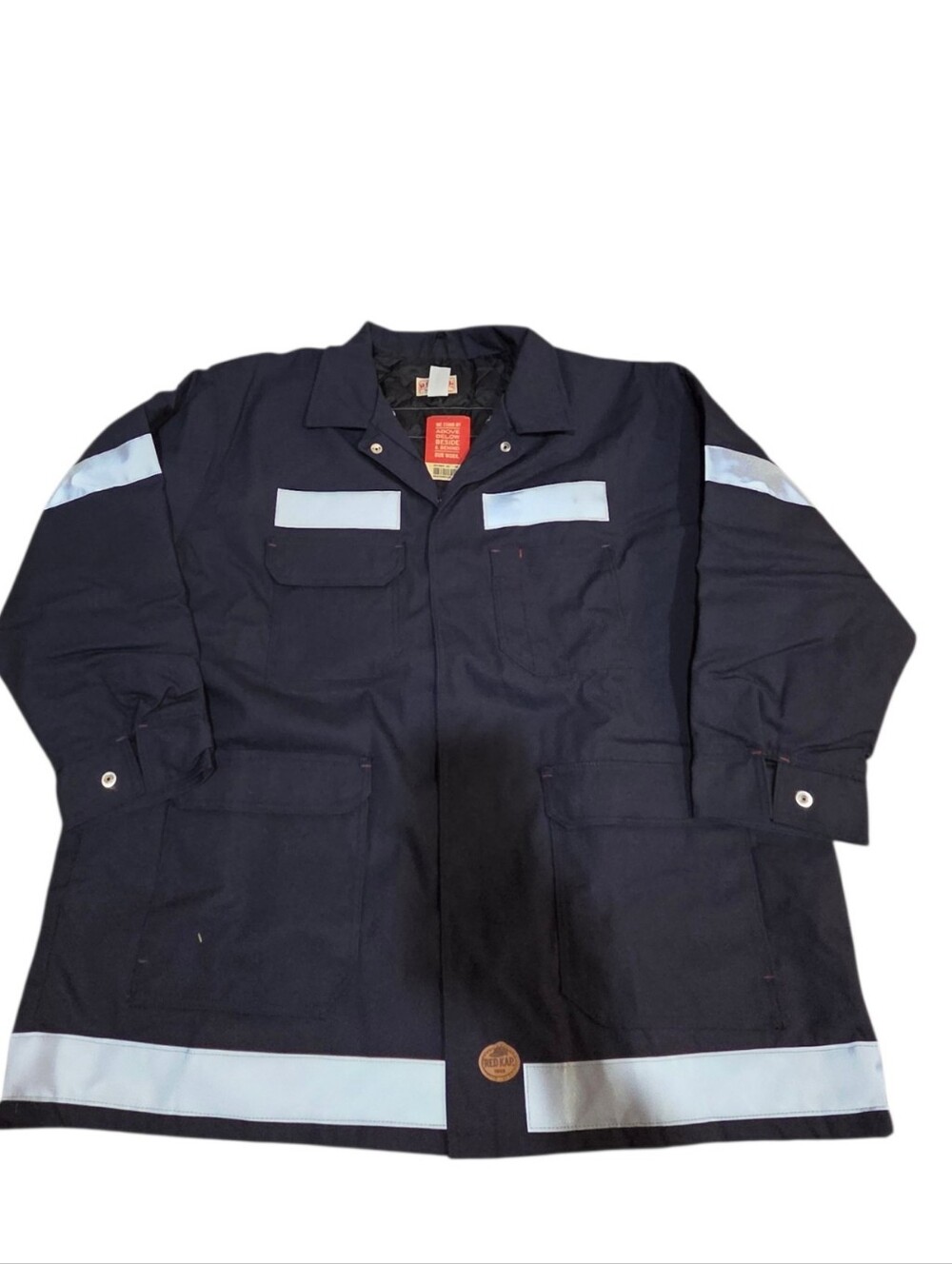 Red Kap Heavyweight Enhanced Visibility Reflective Lined Navy Work Jacket 3XL